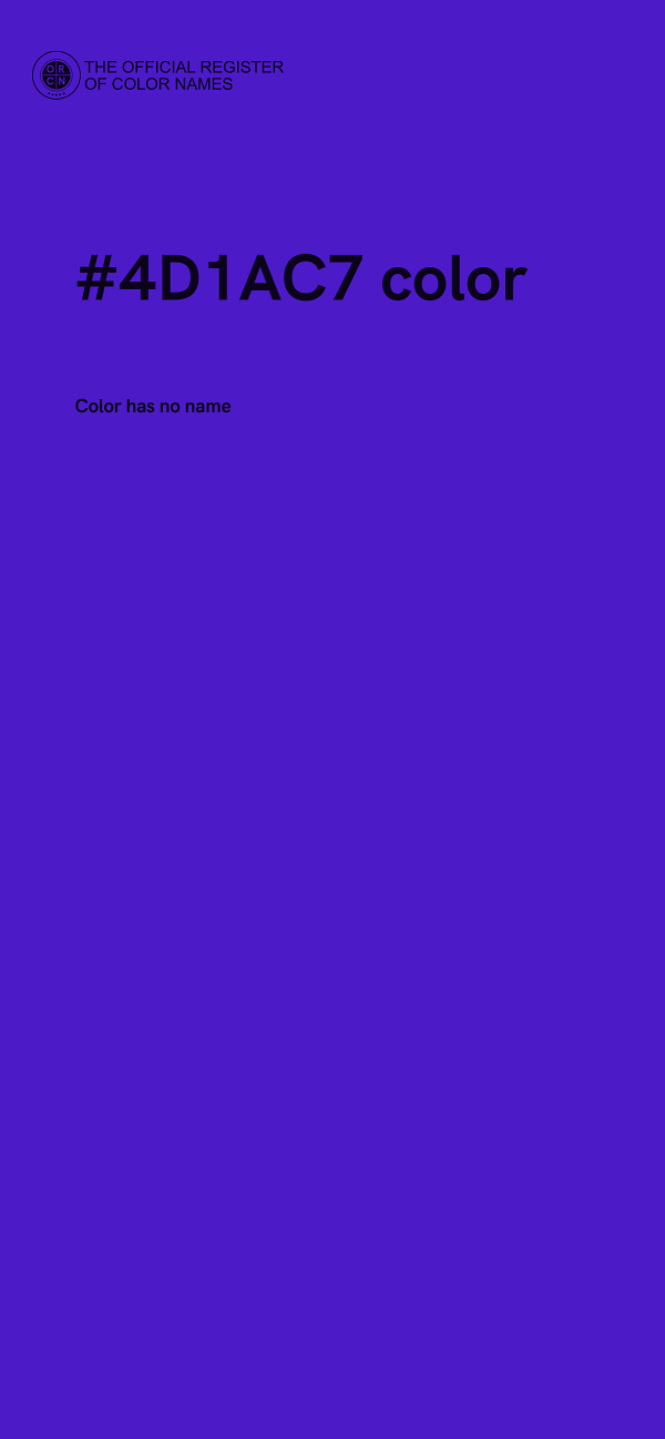 #4D1AC7 color image