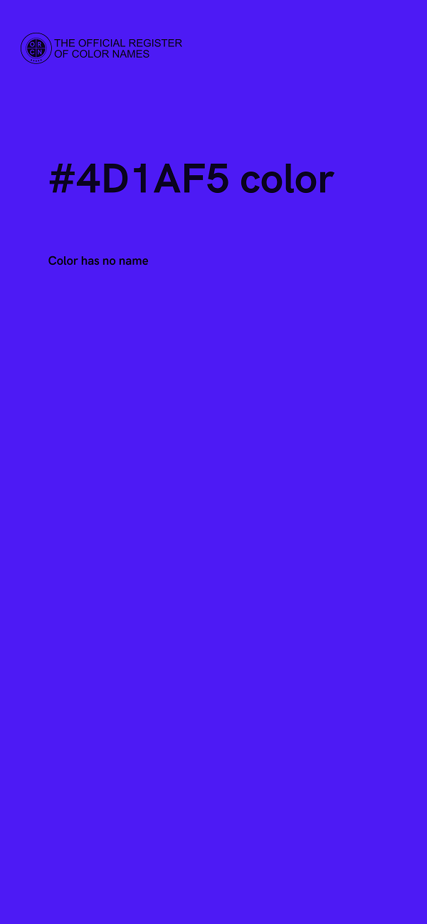 #4D1AF5 color image