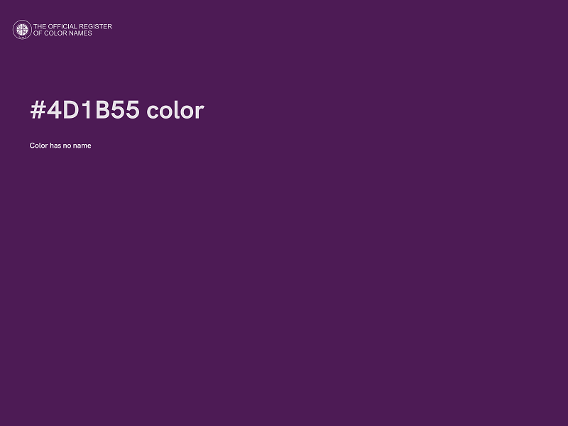 #4D1B55 color image