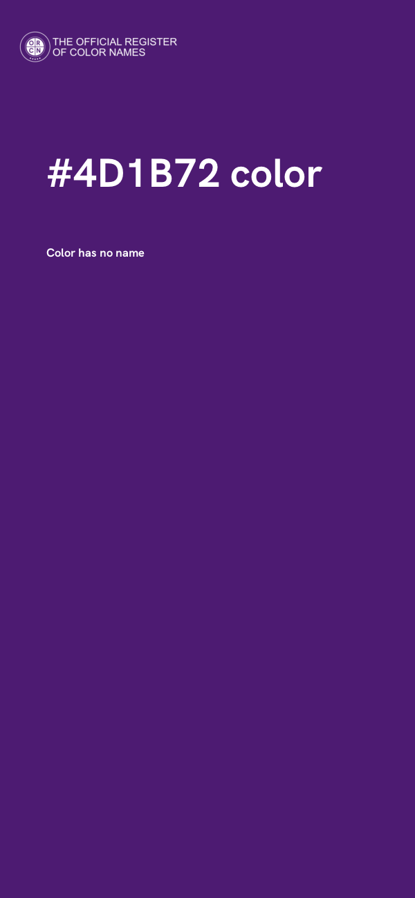 #4D1B72 color image