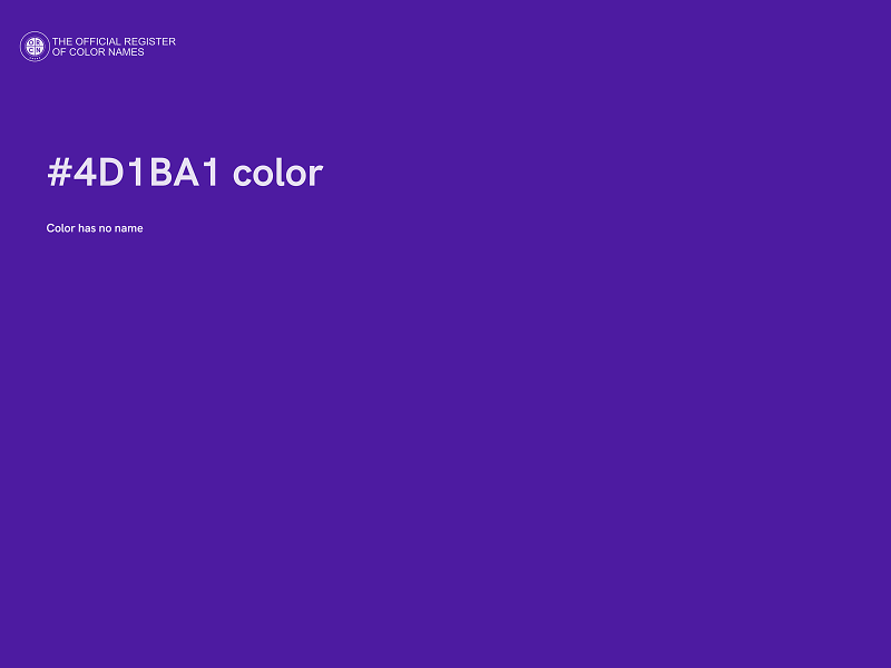 #4D1BA1 color image