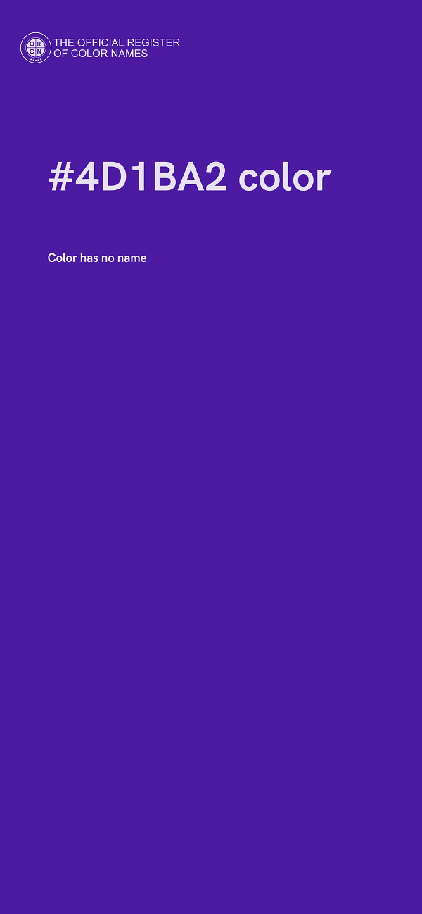 #4D1BA2 color image