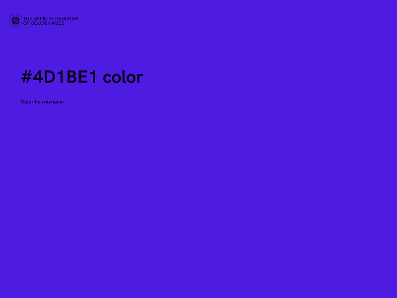 #4D1BE1 color image