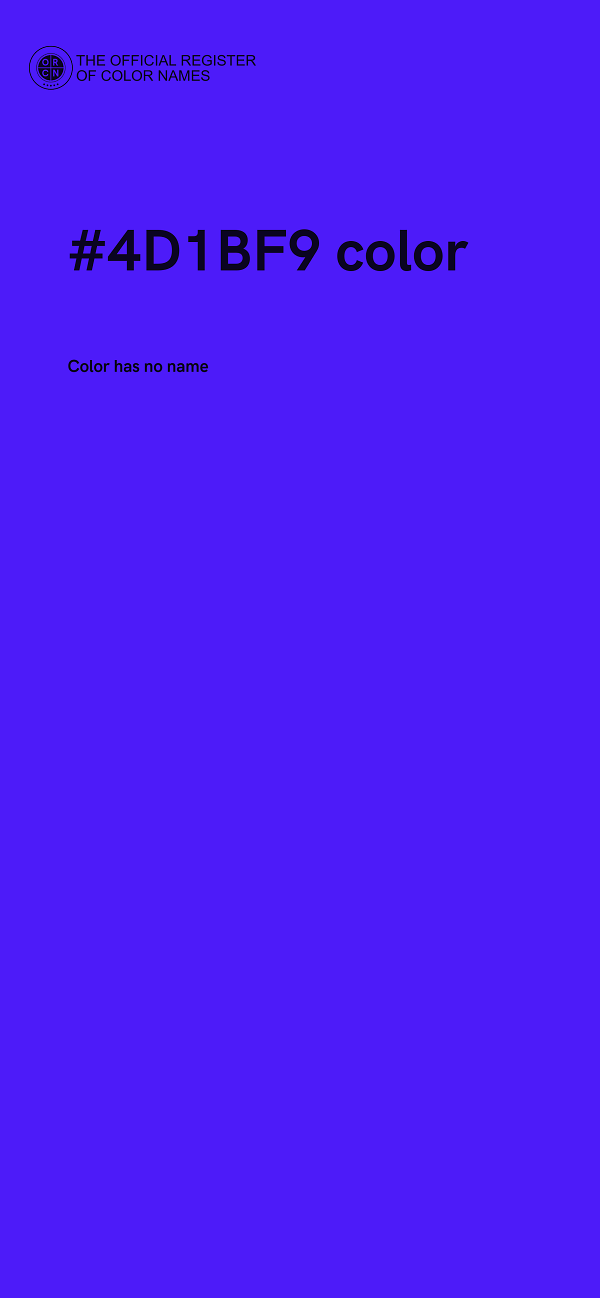 #4D1BF9 color image