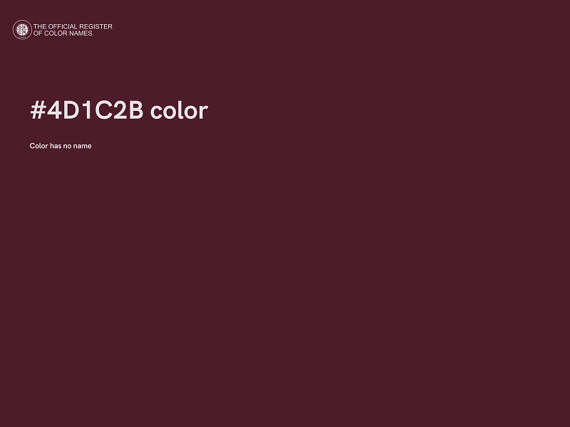 #4D1C2B color image