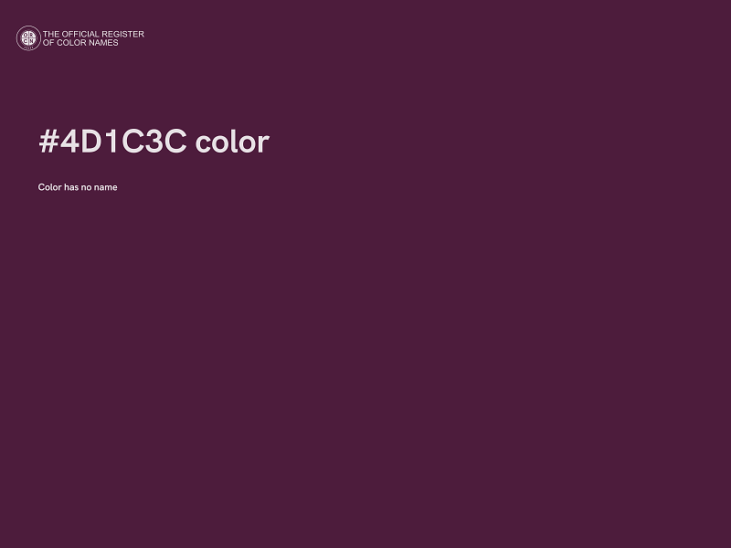 #4D1C3C color image