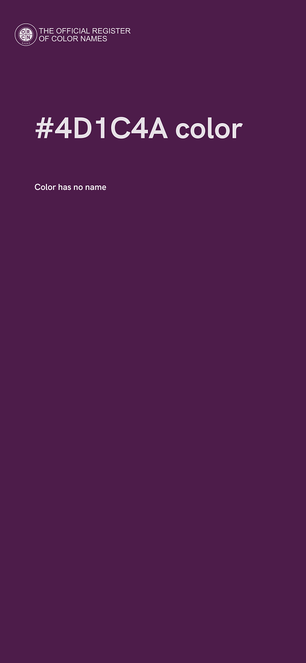 #4D1C4A color image