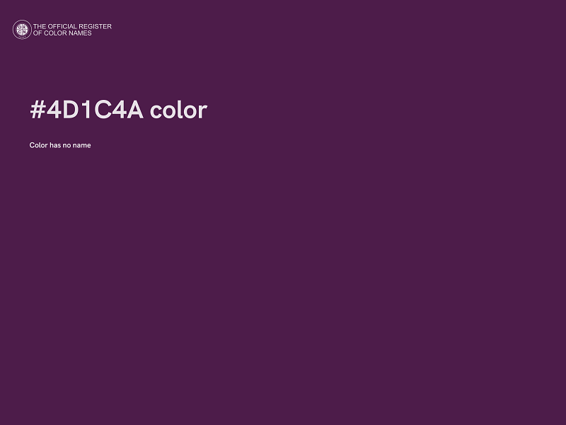 #4D1C4A color image