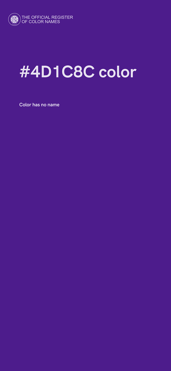 #4D1C8C color image