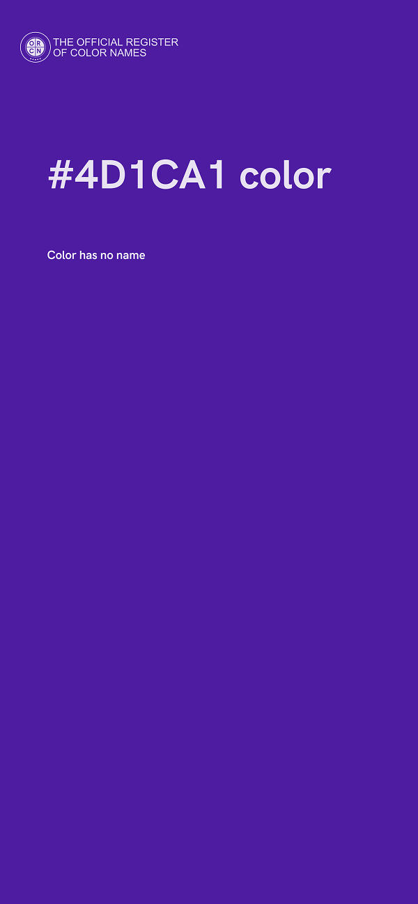 #4D1CA1 color image