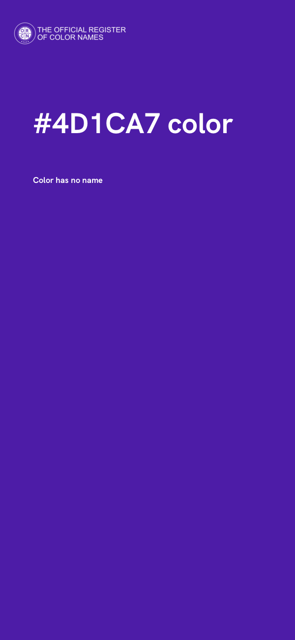 #4D1CA7 color image