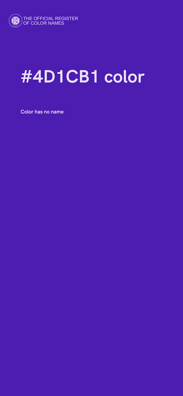 #4D1CB1 color image