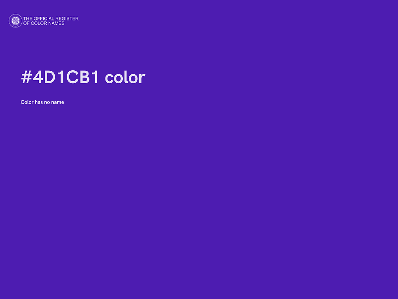 #4D1CB1 color image