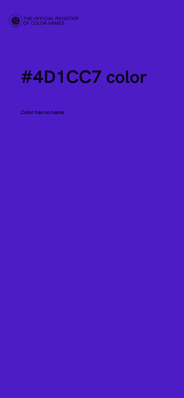 #4D1CC7 color image