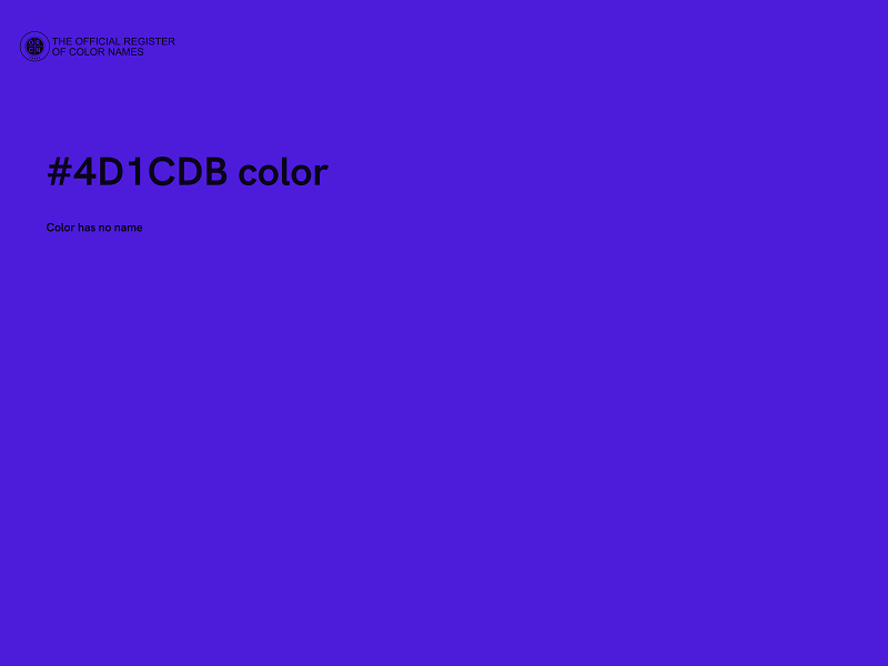#4D1CDB color image