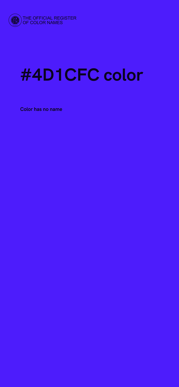 #4D1CFC color image