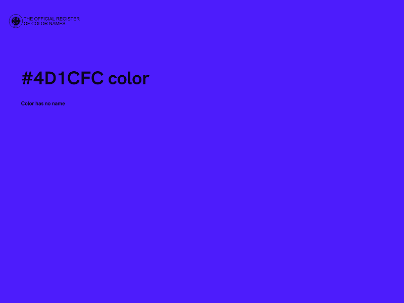 #4D1CFC color image