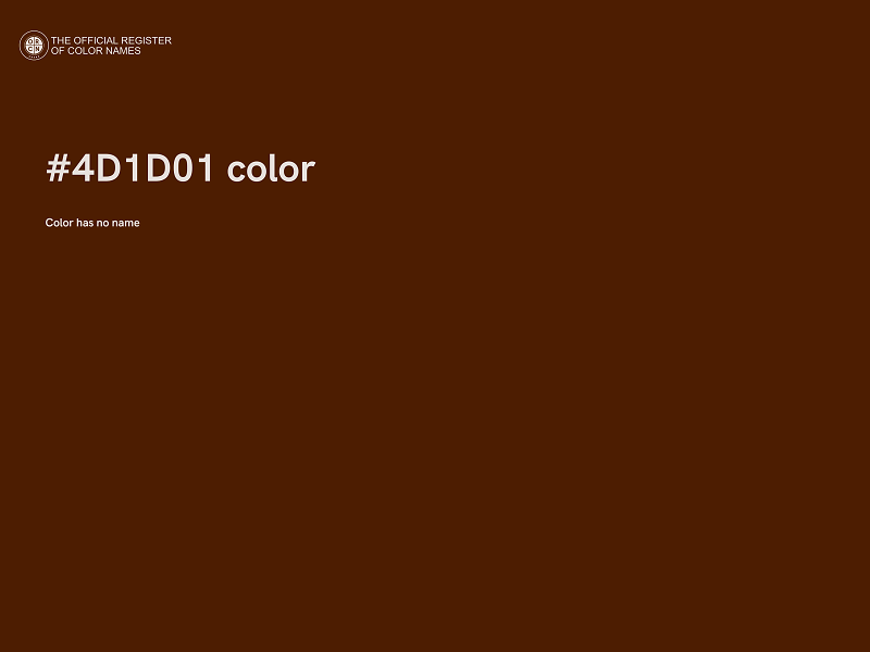 #4D1D01 color image