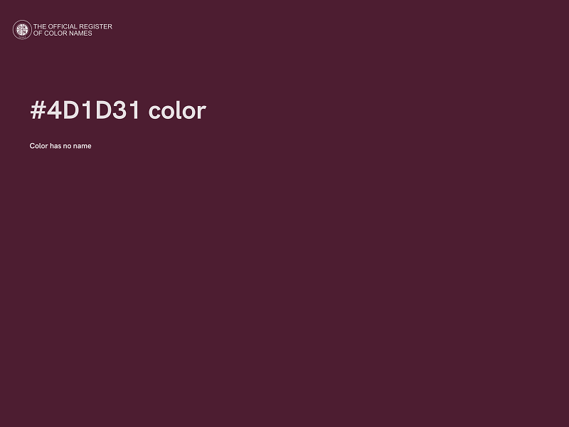 #4D1D31 color image