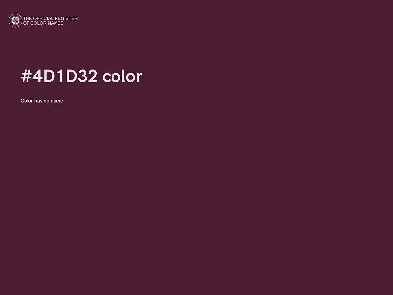 #4D1D32 color image