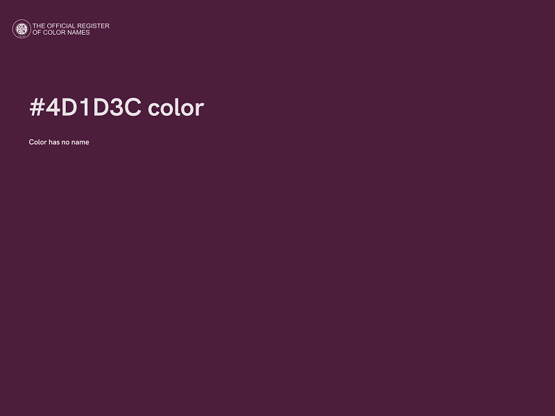 #4D1D3C color image