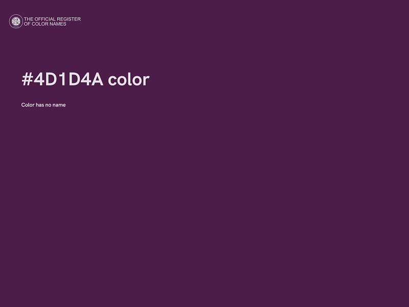 #4D1D4A color image