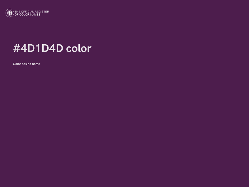 #4D1D4D color image