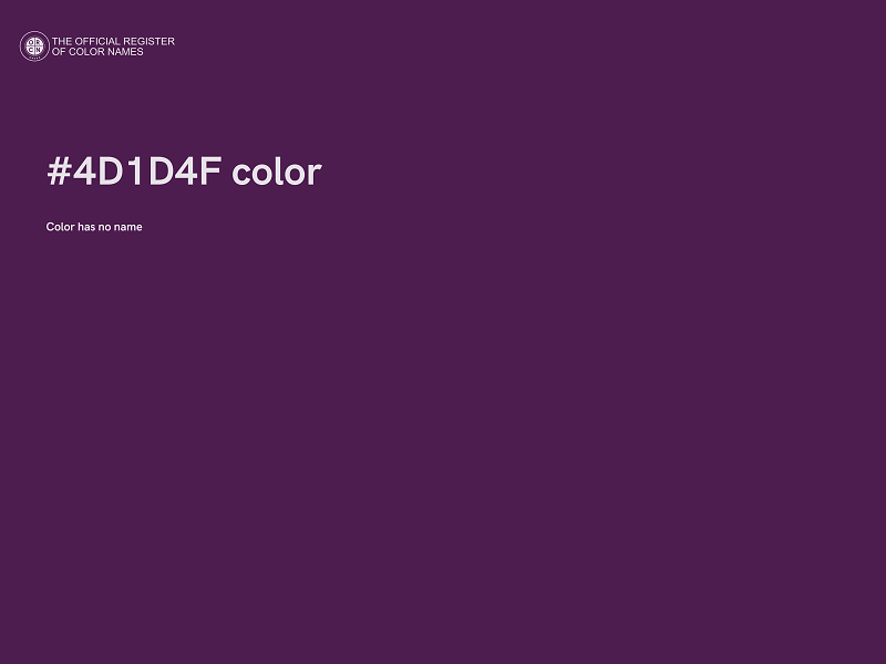 #4D1D4F color image