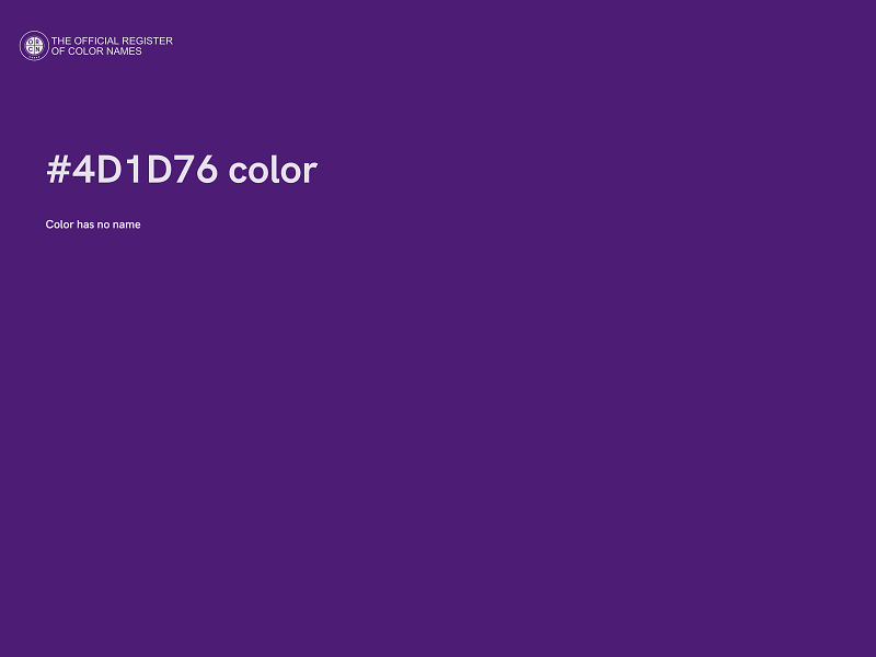 #4D1D76 color image