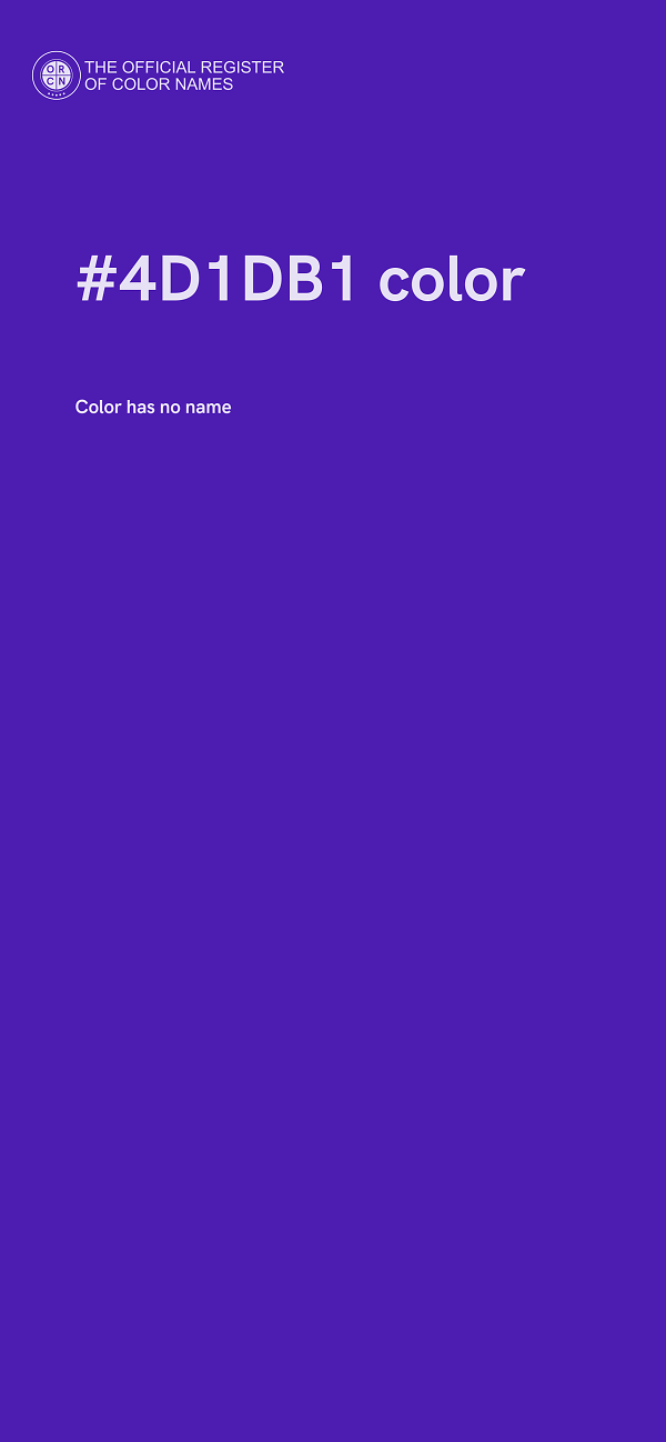 #4D1DB1 color image