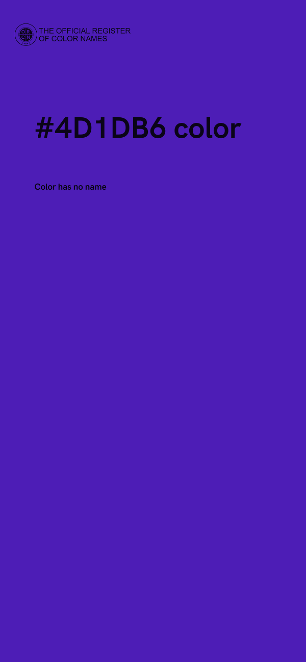 #4D1DB6 color image