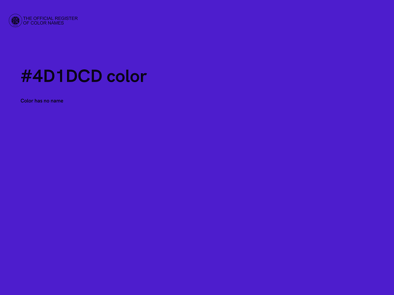 #4D1DCD color image