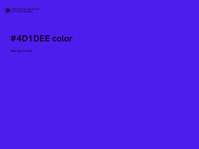 #4D1DEE color image