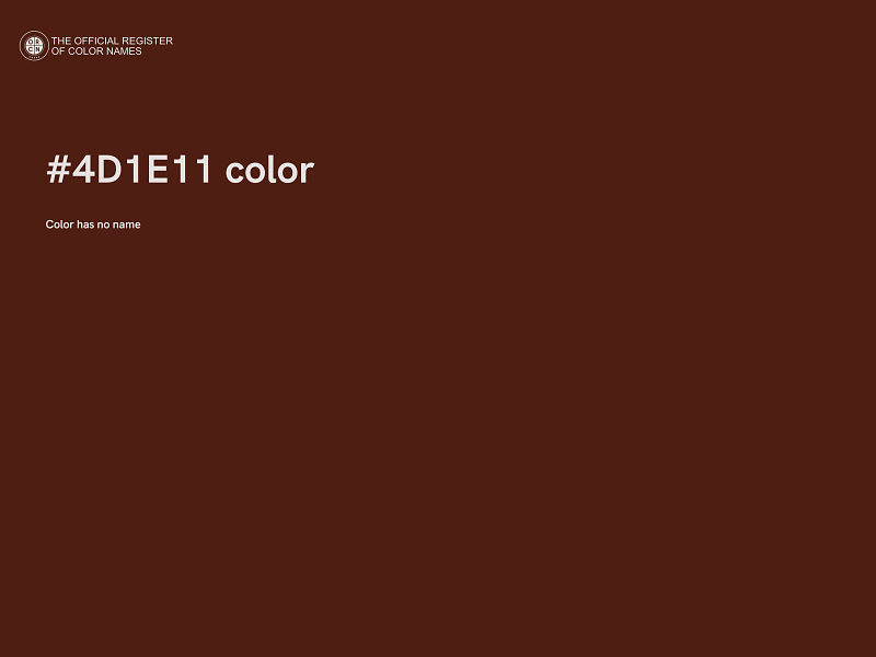 #4D1E11 color image