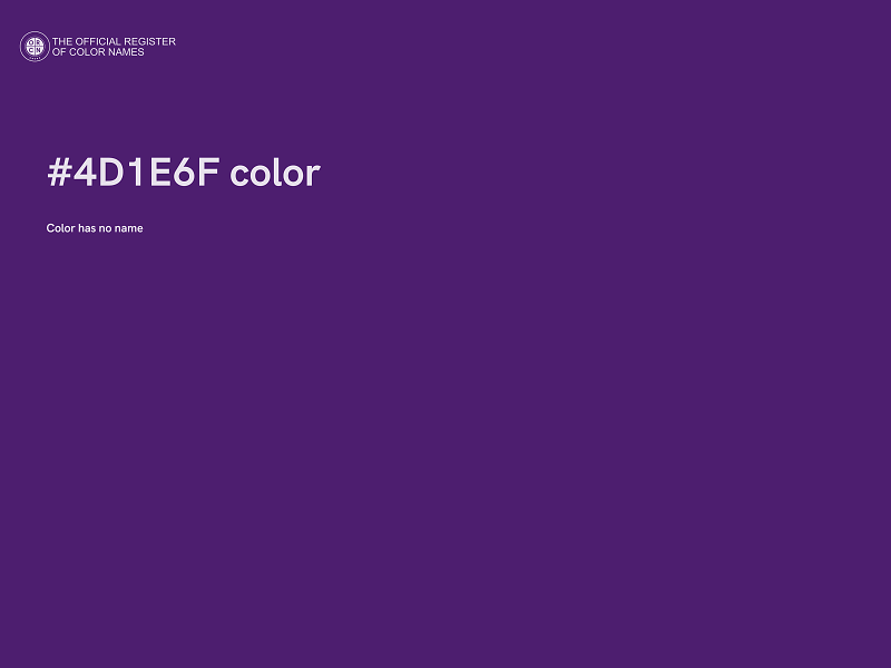 #4D1E6F color image