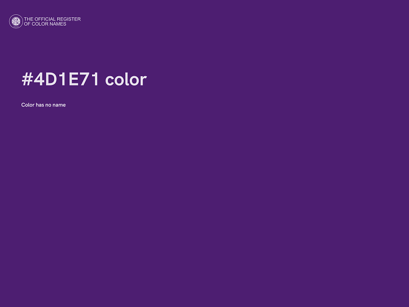 #4D1E71 color image