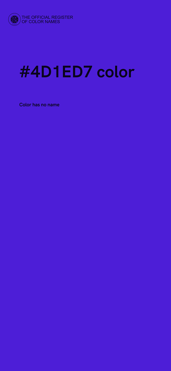 #4D1ED7 color image