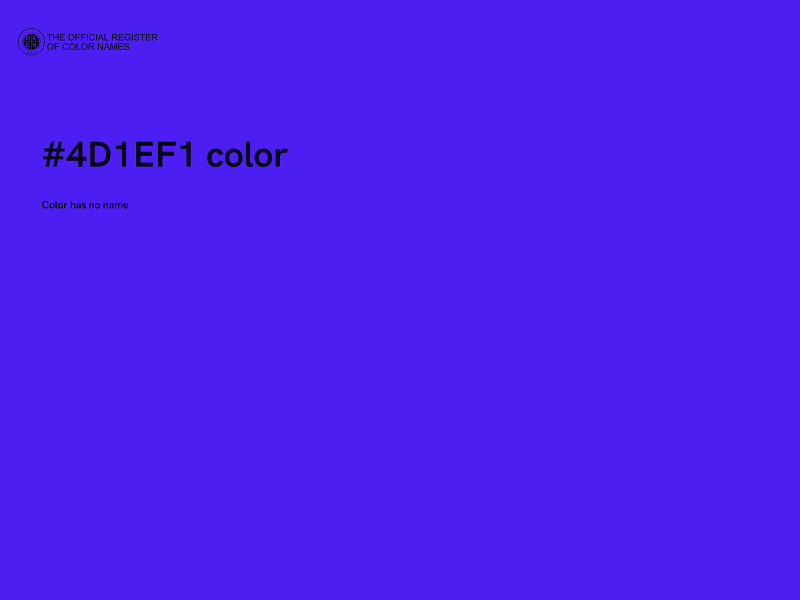 #4D1EF1 color image
