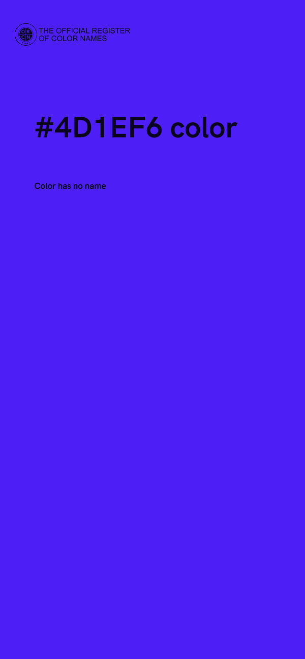 #4D1EF6 color image