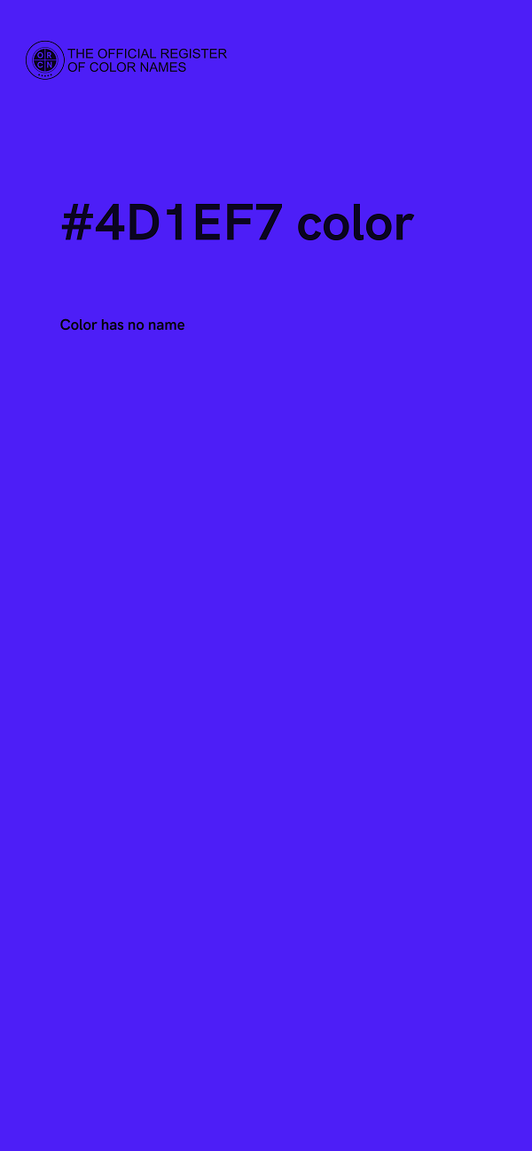 #4D1EF7 color image