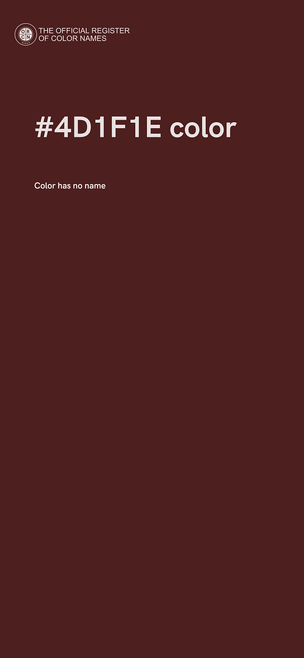 #4D1F1E color image