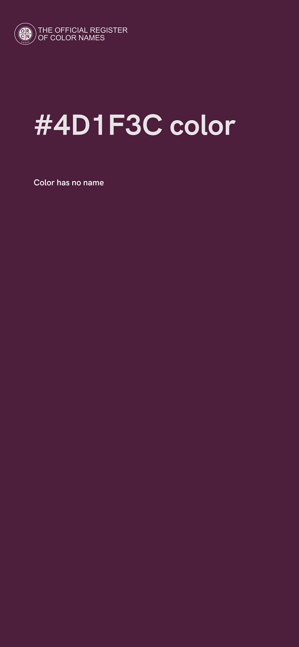 #4D1F3C color image