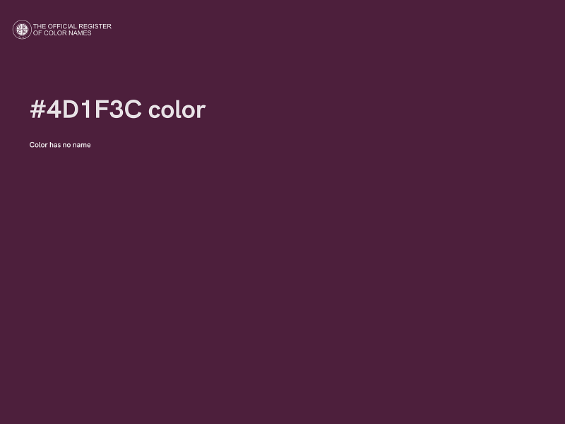 #4D1F3C color image