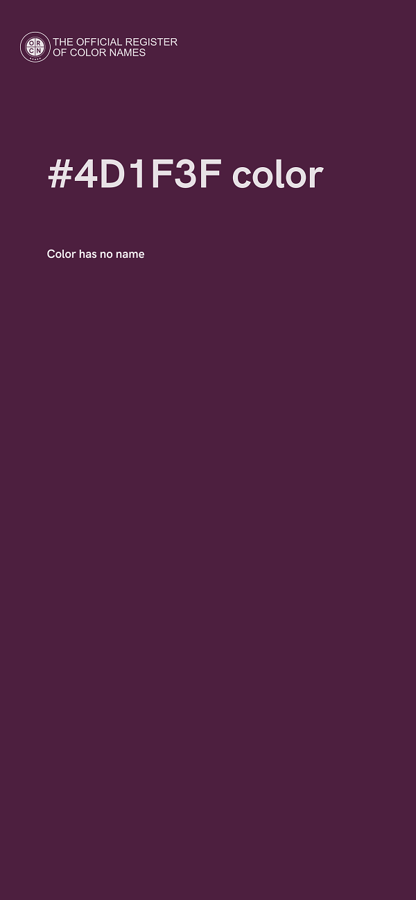 #4D1F3F color image