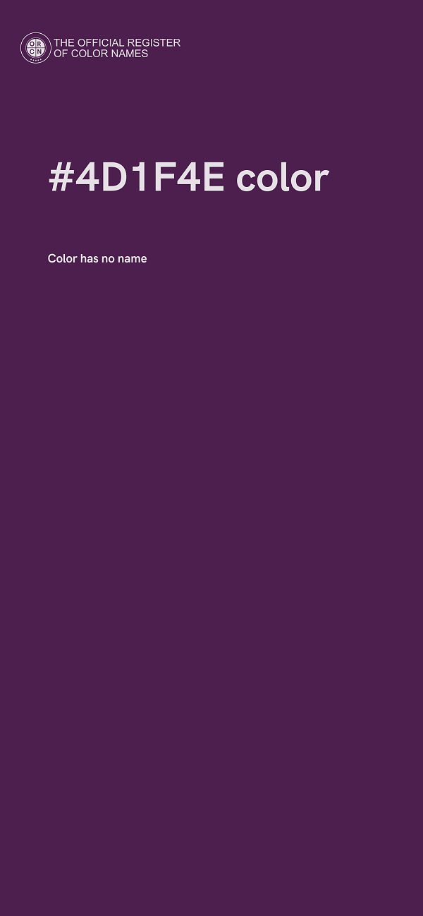 #4D1F4E color image