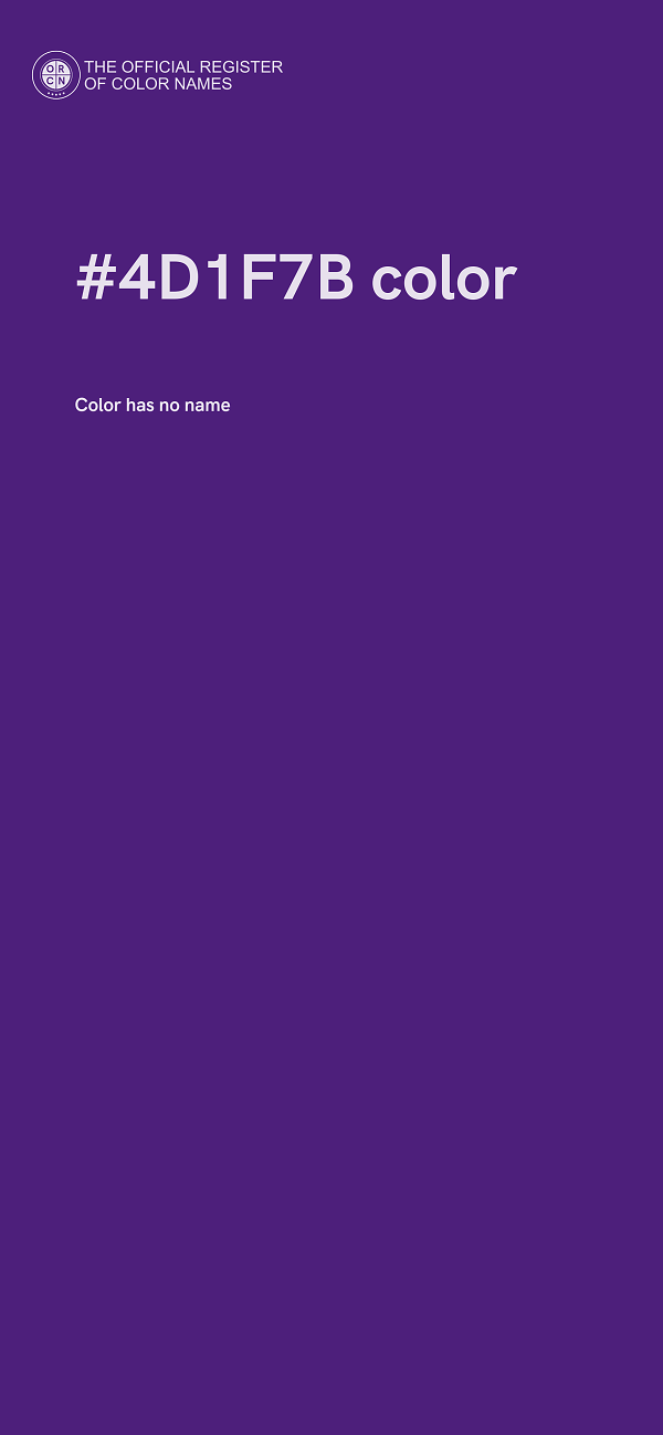 #4D1F7B color image