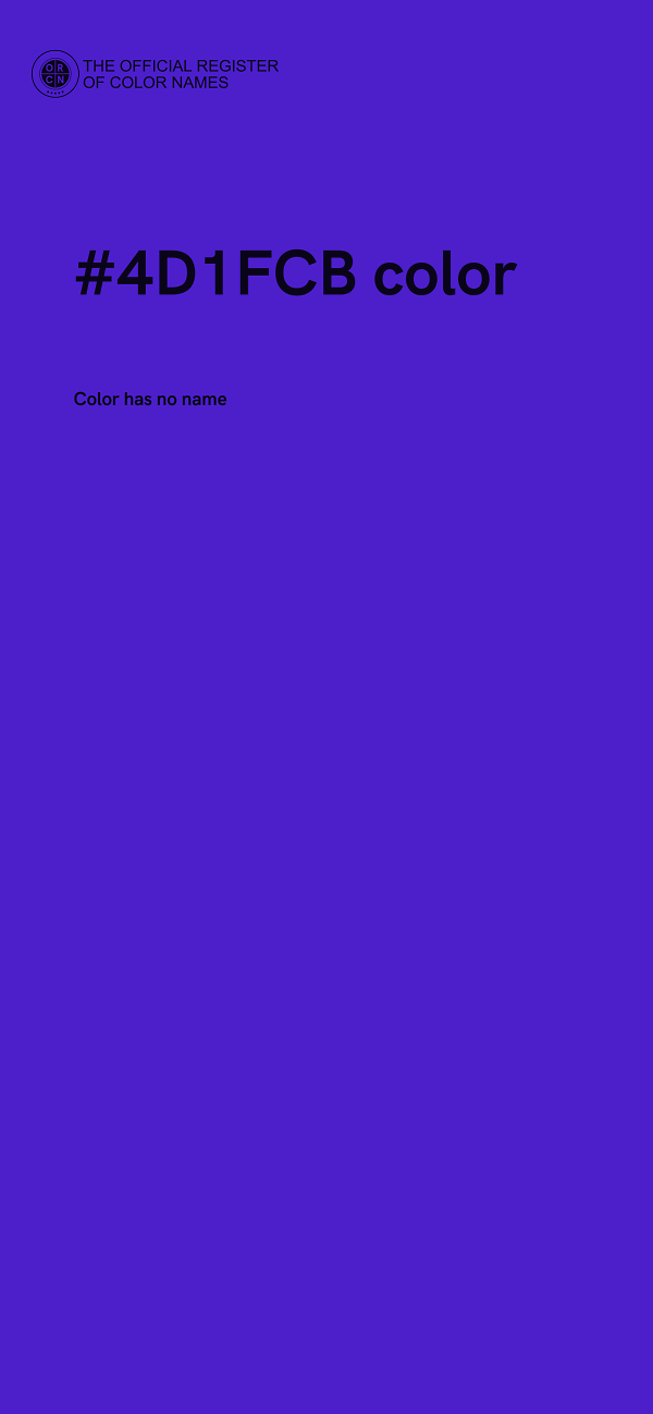 #4D1FCB color image