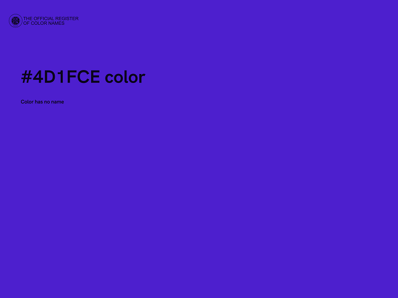#4D1FCE color image