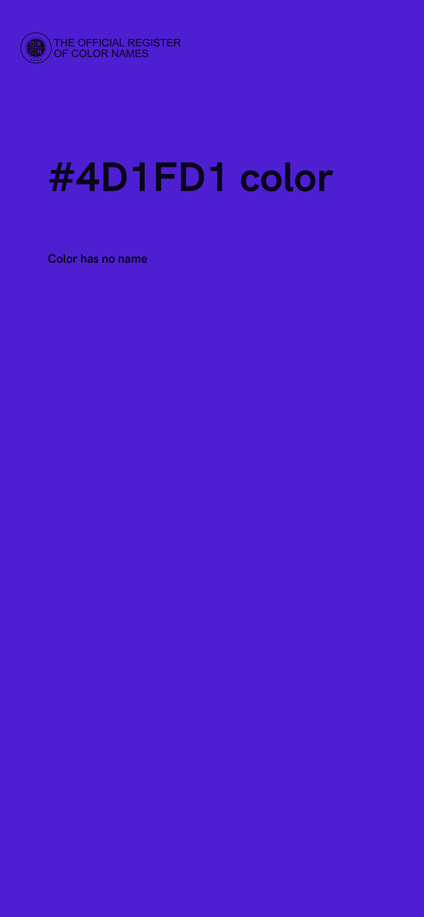 #4D1FD1 color image