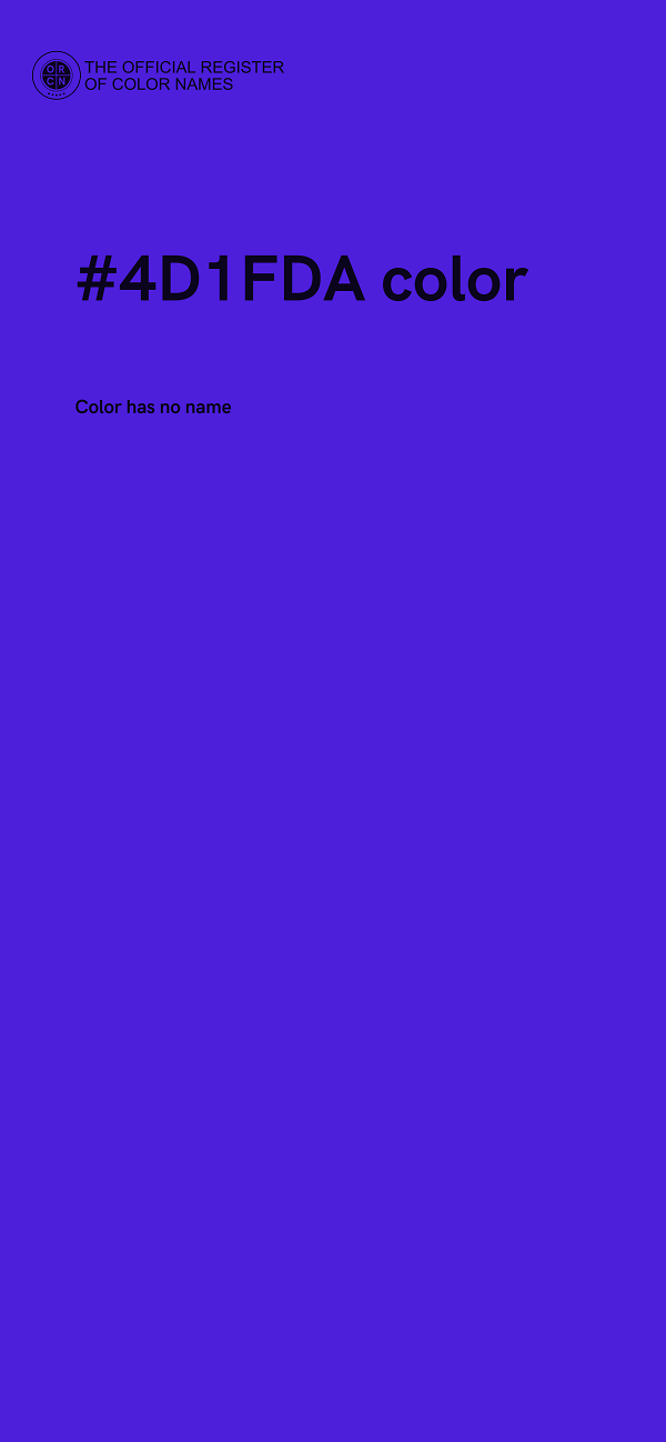#4D1FDA color image